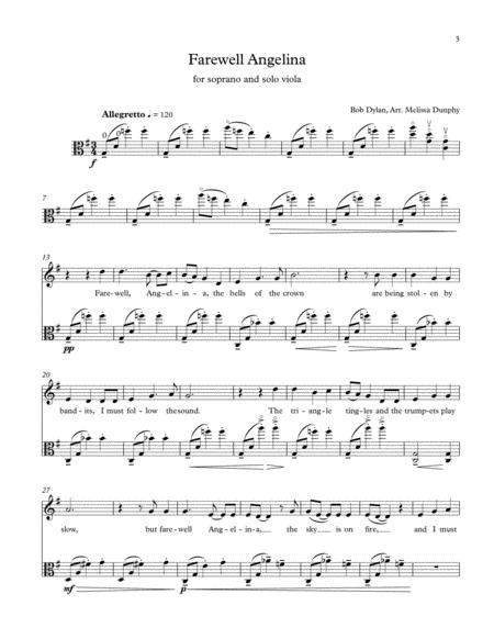 Free Sheet Music Forever Be My Always Farewell Angelina